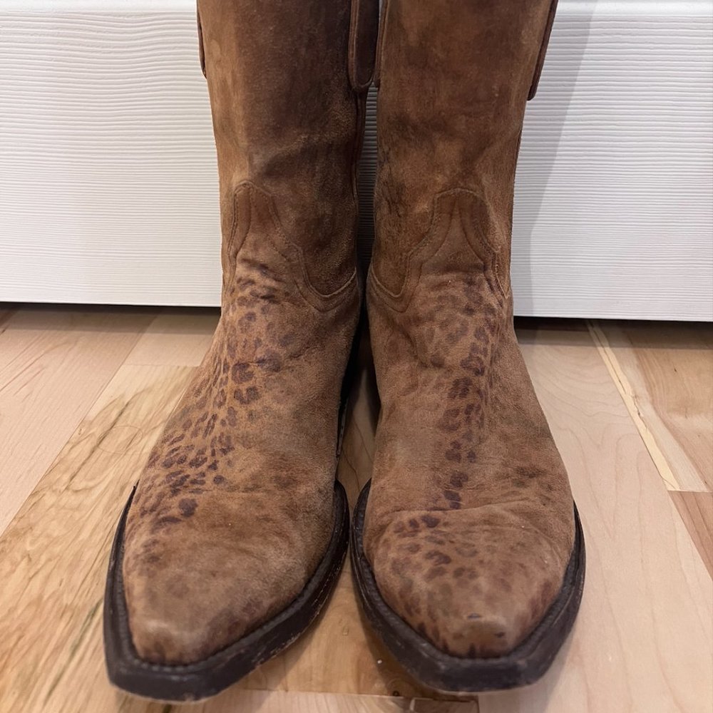 Old Gringo Leopardito Ochre Cowgirl Western Boots 9B Womens